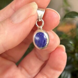 Vintage Chaorite Sterling Silver Pendant
